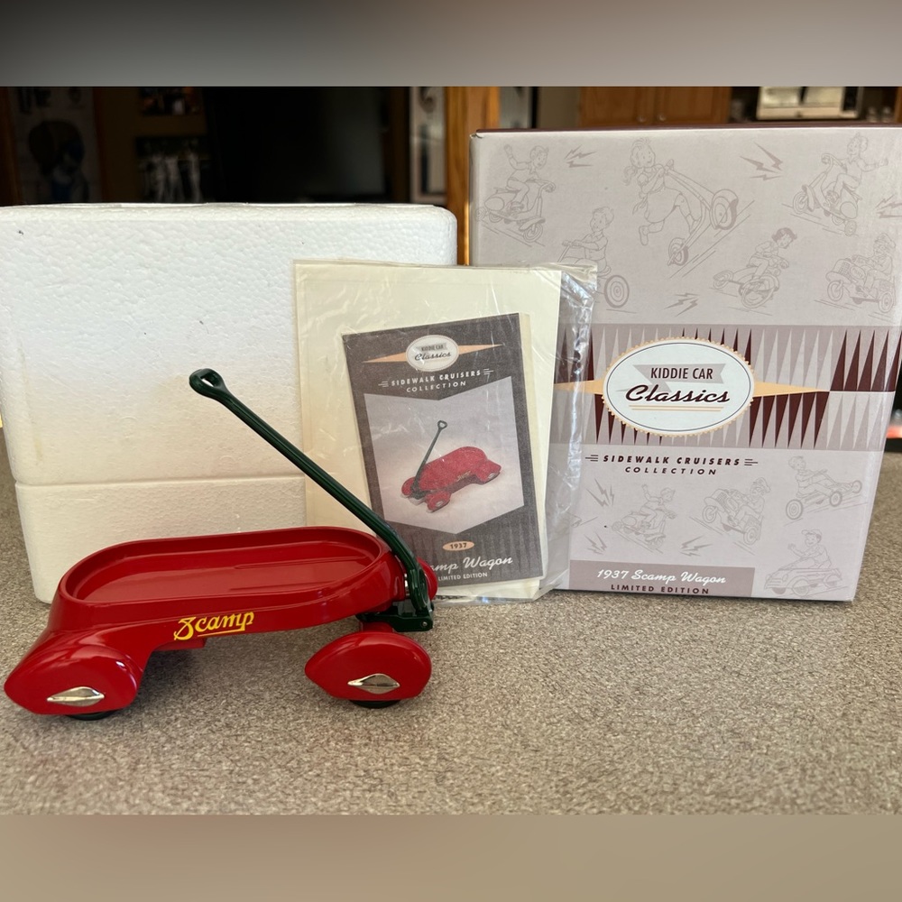 Hallmark 1937 Scamp Wagon Kiddie Car Classics Sidewalk Cruiser Collection NEW!